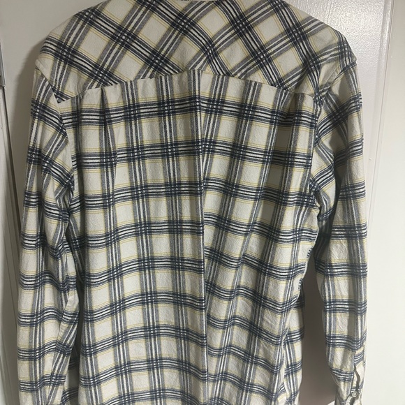 RVCA Men's Casual Plaid Shirt - Blue and Cream - Picture 3 of 9